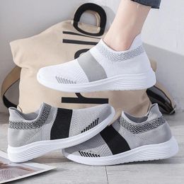 Fitness Shoes Mesh Sneakers Women Fashion Socks Hand-woven Loafers 2024 Outdoor Summer Jogging Zapatos De Mujer