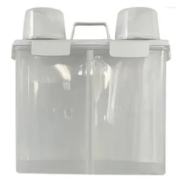Storage Bottles Pet Grain Dispenser Portable Box Food Kitchen Rice With Sealed Design For