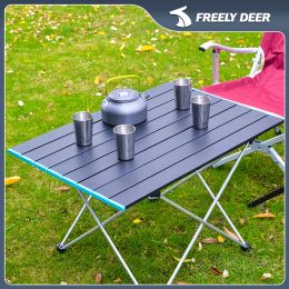 Furnishings Folding Camping Table Foldable Outdoor Dinner Desk High Strength Aluminium Alloy Party Picnic Bbq Portable Ultra Light Fold Desk