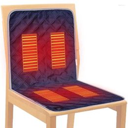 Blankets Winter Heated Chair Cushion Portable Seat Pad USB Charging With 3 Heating Modes Intelligent Temperature Blanket