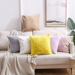 Pillow Plush Cover Fur Decorative Pillows For The Couch Sofa Soft Christmas Gift Cases Home Decor