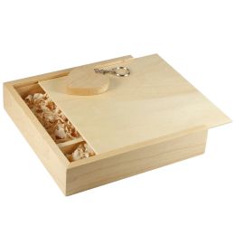 JASTER Maple Photo Album Wooden Box Memory Stick Pendrive 8GB 16GB 32GB 64GB 128GB Photography Gift USB Flash Drive 170*170*35MM