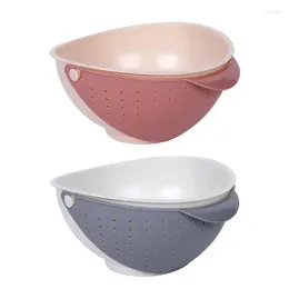 Bowls Fruit Washing Bowl Multi-Function Colander For Home And Kitchen 2 In 1 Rotatable Vegetable Household Sink