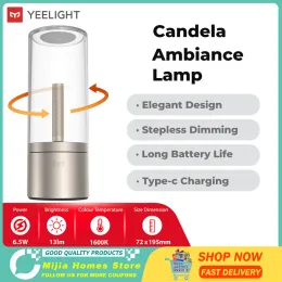 Control 2022 New Yeelight Candle Lamp Dimmable 1800K Stepless Dimming For Home Dating Atmosphere Light Type C Rechargable Ambient Light