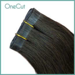 Weaves Tape PU Hair Weft Straight Raw Virgin Brazilian Sew In Double Drawn High Quality Bundles 100% Real Human Hair Weaves 1428inches