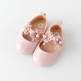 First Walkers Baby Girl Mary Jane Shoes Soft Sole Infant Premium PU Flats Flower Walker Crib For Party