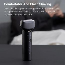 Showsee Electric Shaver for Men Portable Digital Display Razor Reciprocating Shaving 8500 rpm Waterproof Beard Trimmer Machine