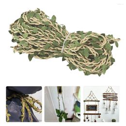 Decorative Flowers 10m Simulation Leaves Mixed Braid Forest Series Rope Rattan Decoration DIY Wreath Making Accessories