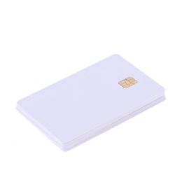 10PCS SLE 4442 Chip With Hico Magnetic Stripe Contact IC Card 2 in 1 Blank PVC IC Cards
