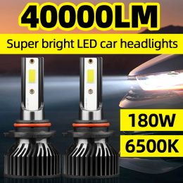 TEENRAM Canbus 180W LED Headlight 40000LM 9007 H4 H13 Hi-Lo Beam Lamp Combo Beam H1 H7 H11 9005 9006 Car Turbo Bulbs 12V 24V