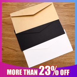 Envelopes Promotion 50pcs/lot Black White Craft Paper Envelope Retro European Style Envelope for Postcard Letter Scrapbooking Gift