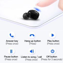 New S9 Bluetooth Earphone Hearing Aid Mini One ear Hands-free Bluetooth Earphone Invisible Earphone with microphone earphone X9