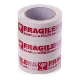 Tape 1 Roll Fragile Warning Tape Handle With Care Express Box Packing Warning Sticker Tape Red Text On White Tape 5cm*100M 2016