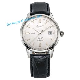 Ogival brand watch Strap Automatic Mechanical Watch Elegant Leather for Men ETA Stainless Steel Round Taiwan SAPPHIRE Crystal