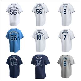 Tampa Custom Bay Rays Baseball Jerseys Pete Fairbanks 52 Zack Littell 88 Phil Maton 44 Ryan Pepiot 38 Colin Poche 40 Jacob Waguespack 50 Rene Pinto