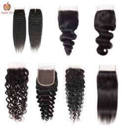 Wigs Natural Color Human Hair 4x4 Transparent Lace Closure Body Wave 10 To 22 Inch Free Part Brazilian Remy Hair Weaving