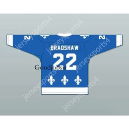 Gdsir Custom STEVE BRADSHAW 22 LE NATIONAL DE QUEBEC HOCKEY JERSEY- LANCE ET COMPTE NEW Top Ed S-M-L-XL-XXL-3XL-4XL-5XL-6XL