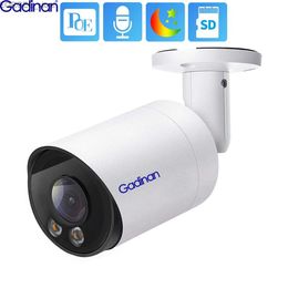 Other CCTV Cameras Gadinan 6MP IMX335 POE IP Camera Outdoor H.265+ SD Card Bullet CCTV Colour Night Vision IR Audio Surveillance Video Camera Y240403