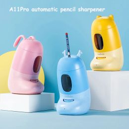 Sharpeners Tenwin A11Pro Automatic Pencil Sharpener Pro Cute Boots Style High Capacity Battery School Pencil Sharpener Electric Automatic