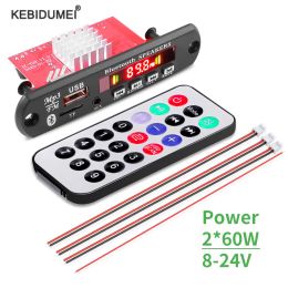 120W Amplifier Stereo DIY MP3 Decoder Board DC 8-24V MP3 Decoder Board Calling Recording Bluetooth 5.0 Car MP3 Player USB Module