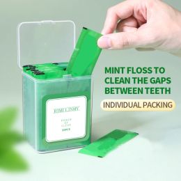 Mint Flavour Dental Floss Individually Packaged Sticks Toothpick Cleaners Food Grade Disposable Plastic Teeth Cleaning Care