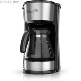 Coffee Makers BLACK+DECKER CM0700BZ 4-in-1 5-Cup Coffee Station Coffeemaker Stainless Steel Y240403