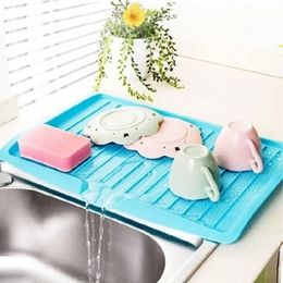 Sink Draining Rack Tray Cutlery Philtre Plate Storage Bowl Cup Drainer Dishes Sink Drain Shelving Rack Drain Board Kitchen Tools