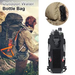 Outdoors Molle Water Bottle Pouch Tactical Gear Kettle Waist Shoulder Bag Sports Water Bottle Bag for Army Fans Climbing Camping