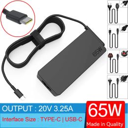 20V 3.25A 65W TYPE-C USB-C Laptop Ac Adapter Charger For Lenovo T14 T14s T15 T480 T480s T490 T490s T495 T495s T580 T590