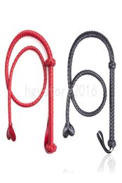Long Faux Leather slave Queen Whip Handle Riding Crop Weaved Flogger party Fun R567024131