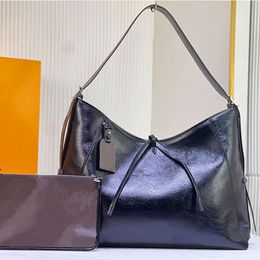 Top Quality Large Capacity Tote Handbag Carry Out Bag Women Designer Bags Cowhide Genuine Leather Letters Luxury Clutch With Detachable Zipper Handbag