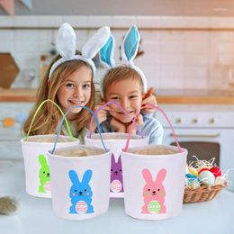 Party Decoration Lovely Easter Buckets Eggs Toy Handbags Basket Supplier For Kids Gift Box Package Candy Bag Tote