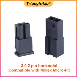 Trianglelab Molex 3.0mm plug-in male female aerial mating connector 43025 plug+43020 female shell + terminal 3d printer