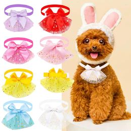 Dog Apparel 50/100pcs Lace Bowties For Small Cat Bow Tie Cute Fashion Dogs Pets Grooming Accessories Pet Supplies