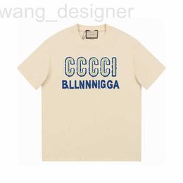 Frauen-T-Shirt-Designerin Luxus-Modemarke Minimalist Design Letter gedrucktes kurzes T-Shirt für Männer und Frauen Sommer Freizeit High Edition 6Phy