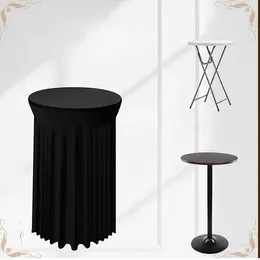 Table Cloth Elastic Tablecloth Cocktail Cover Banquet Tall Round Wholesale