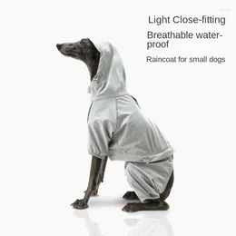 Dog Apparel Waterproof Four-legged Pet Clothes Small Raincoat Greyhound Schnauzer Poodle Puppy Dogs Accesorios Ropa Para Perros