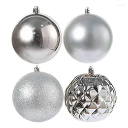 Party Decoration 4 Pcs Christmas Ball Ornaments Set Shatterproof Seasonal Balls With Hook Home Supplie Tree Decor