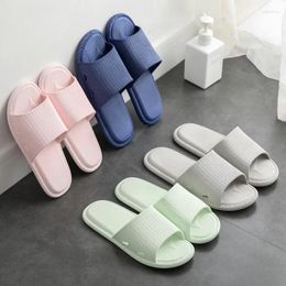 Slippers T107Factory Wholesale Hair Home Cool Room Mute Couple Outside To Wear Bathroom Bath Thick Soles Non-slip Female