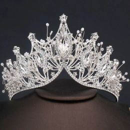 Wedding Crystal Headband Rhinestone Bridal Tiara Crown Vintage Women Girl Headwear Wedding Prom Hair Accessories Hair Jewelry