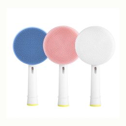 2024 Electric Toothbrush Replacement Brush Heads Facial Cleansing Brush Head Electric Silicone Cleansing Head Face Skin Care Tools