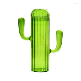 Storage Bottles Glass Candy Jar Snack With Lid Food Container Cactus Shape Coffee Canister For Tea Sugar