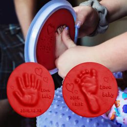 Newborn Baby DIY Hand Foot Imprint Air Drying Soft Clay Kit Casting Kids Toys Non-Toxic Baby Souvenirs Newborn Baby Gifts