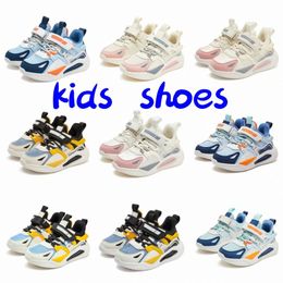 shoes sneakers casual boys girls children Trendy kids Black Sky Blue pink white shoes sizes 27-38 K9nc#