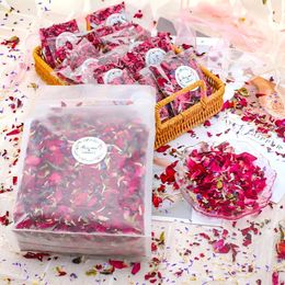 10120Pcs Wedding Confetti Dried Flowers Rose Biodegradable Natural Petals Floral Wedding Party Decor Pop Bridal Shower 10gPack 240328