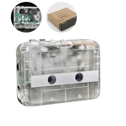 s 5W 60Hz Clear Shell Cassette Player Stereo 3.5mm FM Radio Bluetoothcompatible Music Audio Tape Player Accessories