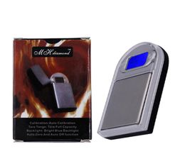 200g x 001g Mini LED Gadget Lighter Style Digital Scales For Gold And Diamond Scale Jewelry 001 Balance Gram Electronic1299831
