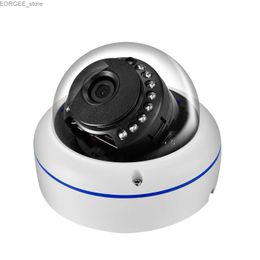 Other CCTV Cameras AZISHN Vandalproof 5MP 3MP 2MP H.265 Surveillance IP POE Camera Audio Microphone Dome Indoor Security Camera Email Push Y240403