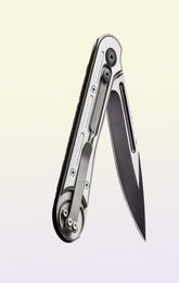 We Knife Company 815F Double Helix Slide Lock Folding Knife 33quot S35VN TwoTone Blade Aeronautical Aluminium Handles4584902