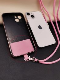 Crossbody Lanyard Necklace Strap Universal Mobile Phone Lanyard Long Adjustment Phone Case With Clip Safety Anti-Lost Lanyard